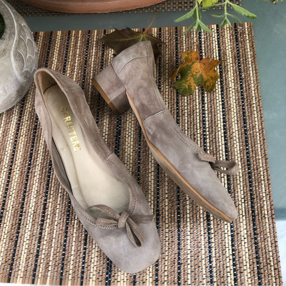 Paco Herero Suede Low Heel Shoes